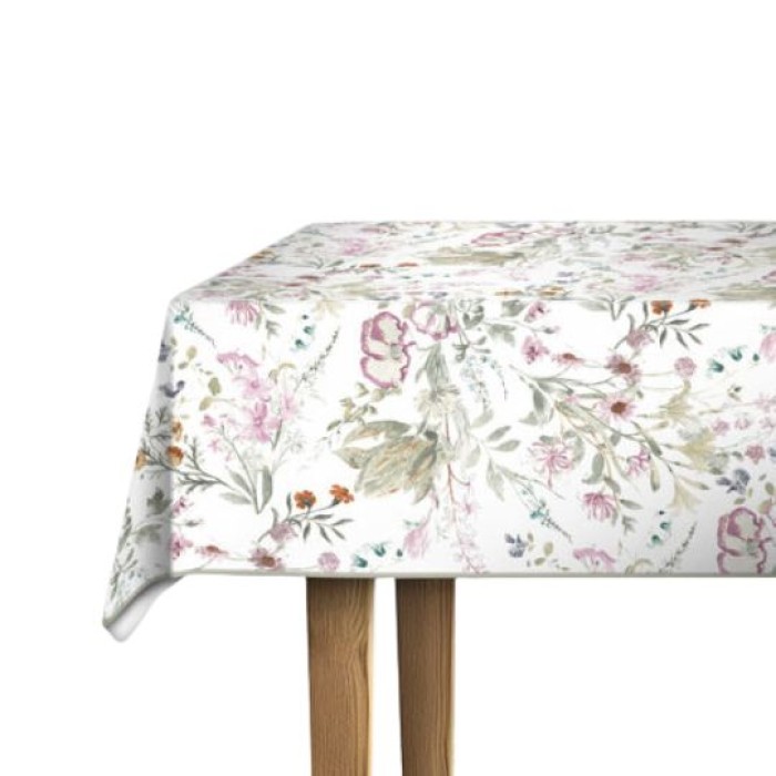 d-c-fix Tischdecke PVC-frei Whisper Flower, 140 cm rund, F2361072